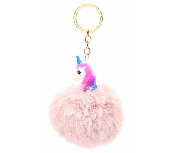 Fluffy Keychain Unicorn