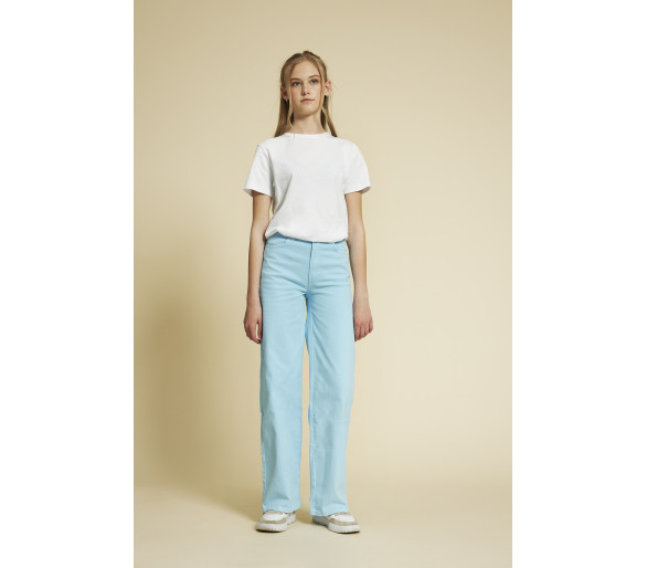 HOUND : Gekleurde denim jeans met wijde pijpen