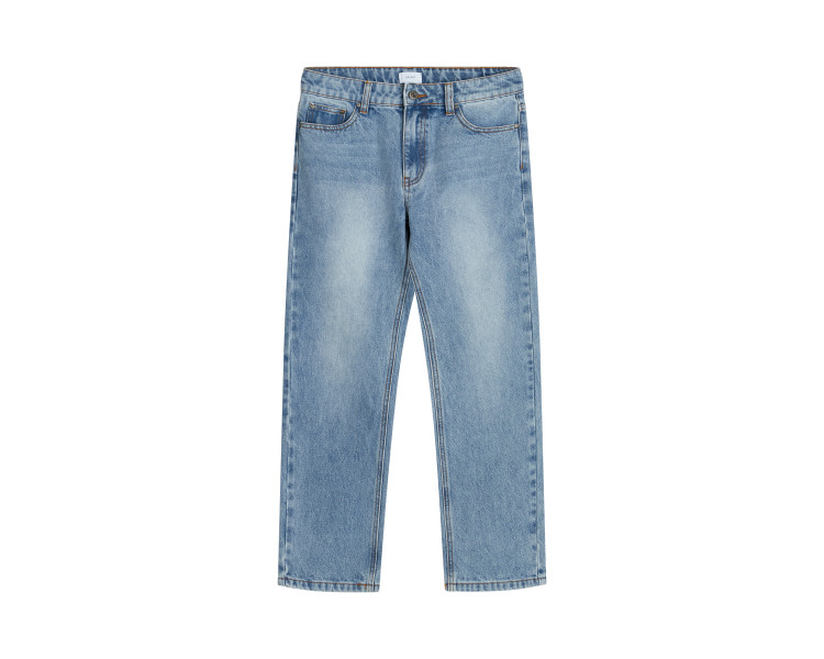 GRUNT : Wijde jeans in vintage blauw