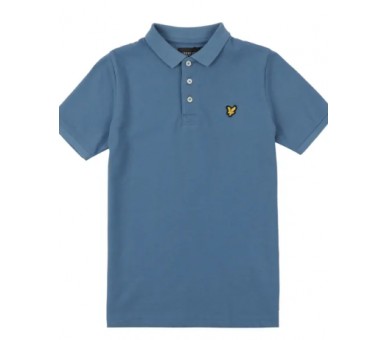 LYLE & SCOTT : Polo in t-shirt stof met logo op de borst