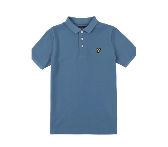 LYLE & SCOTT : Polo in t-shirt stof met logo op de borst