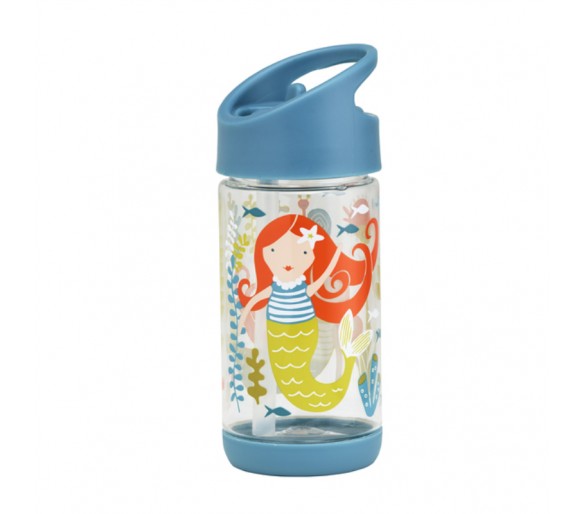 Flip & Sip clear Tritan drinkfles - Isla the Mermaid