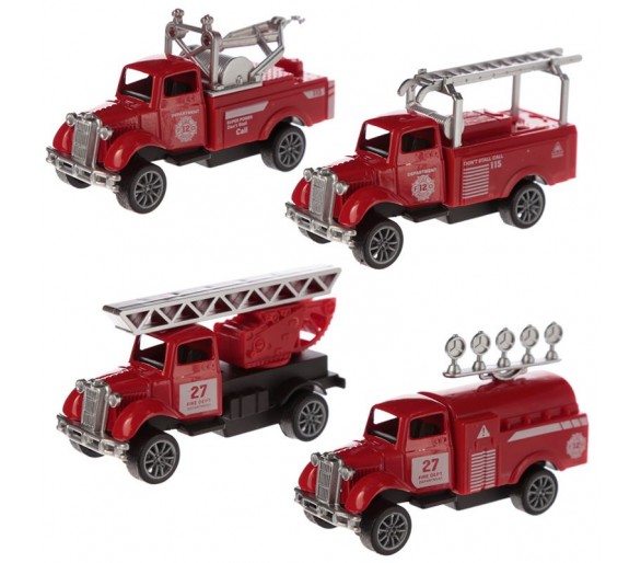 Gegoten Mini Brandweerauto Speelgoed