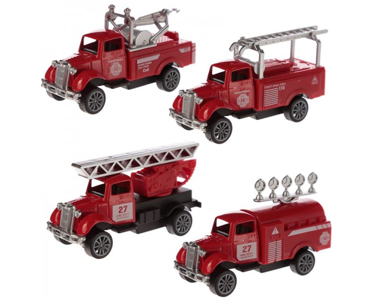 Gegoten Mini Brandweerauto Speelgoed