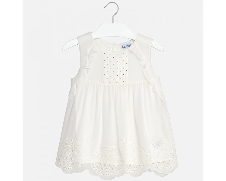 Knitted gauze blouse