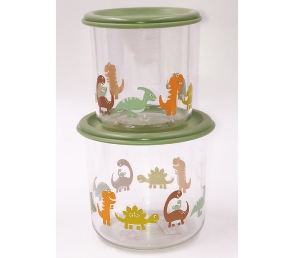 Good Lunch® snack containers large (set of 2) Baby Dinosaur