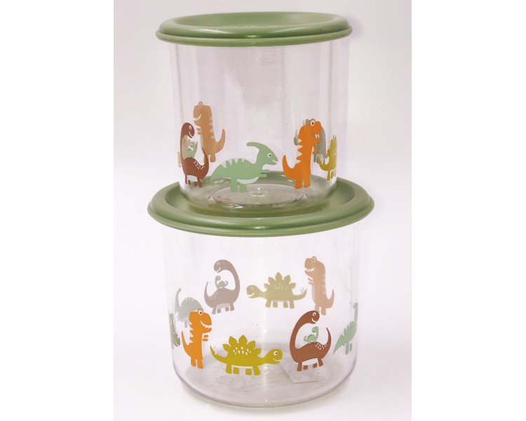Good Lunch® snack containers large (set of 2) Baby Dinosaur