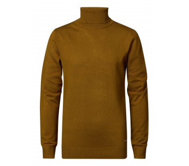 PETROL : Boys Knitwear Collar Basic Dark Gold