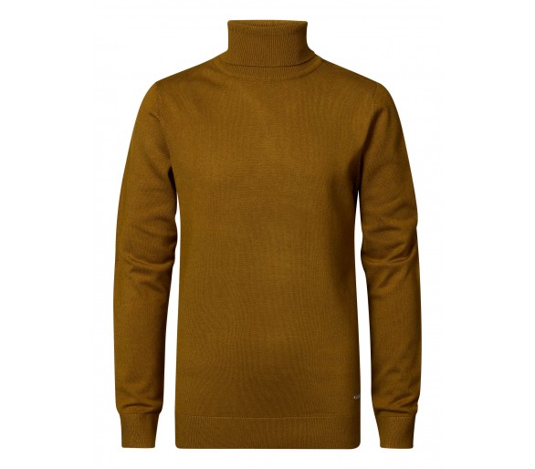 PETROL : Boys Knitwear Collar Basic Dark Gold